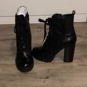 Steve Madden heel combat boots